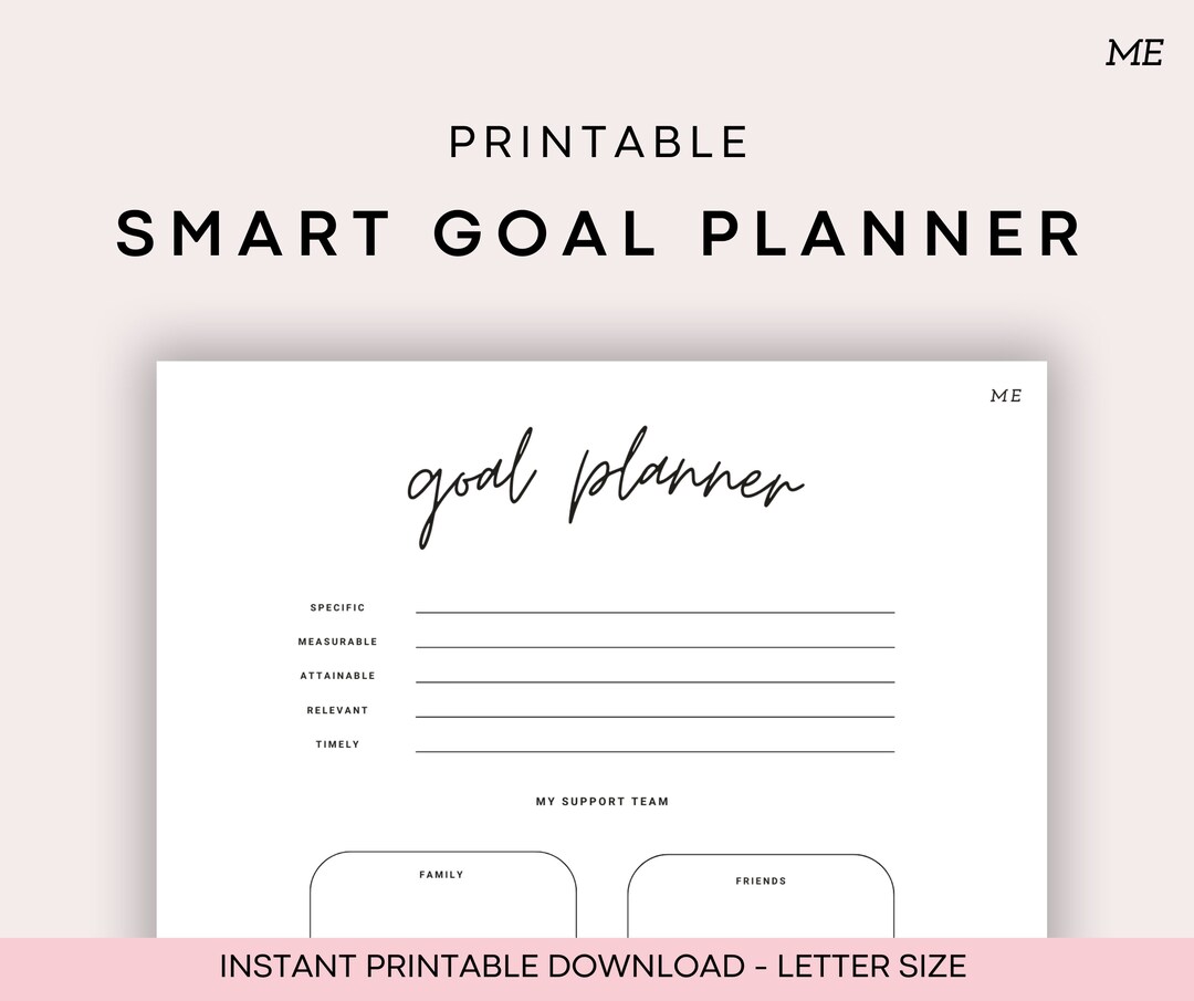 Buy Printable Cursive SMART Goal Planner iPad Goodnotes Online in India