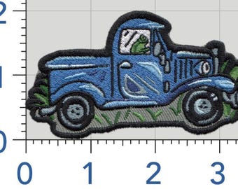 Little Blue Truck patch - storybook kids iron on 3"