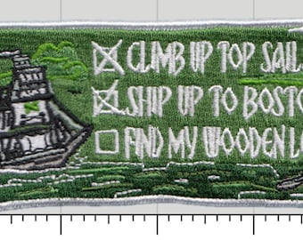 Shipping Up to Boston  – 4" Irish Pirate Ship Patch