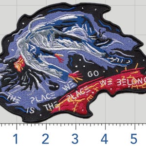 Patch termocolante de Julie Mao, cosplay de ficção científica flutuante de The Expanse, 10x15 cm.