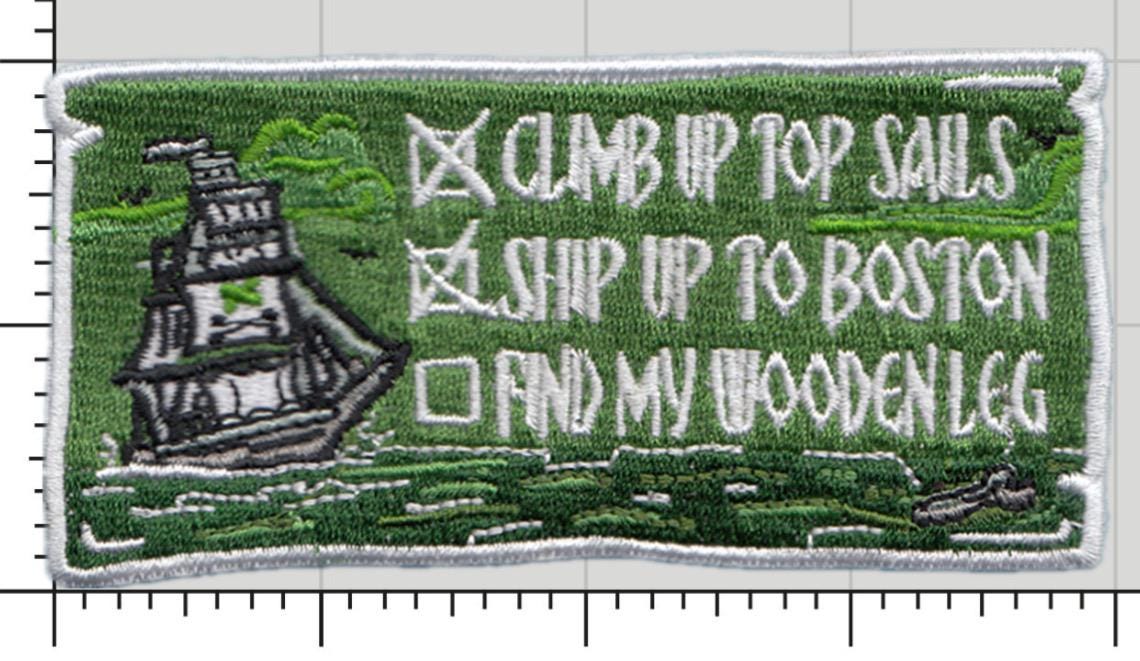 Shipping up to Boston – 4" Irish Pirate Ship Patch - Etsy