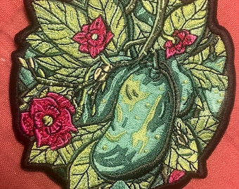 Pawpaw embroidered patch + FREE sticker