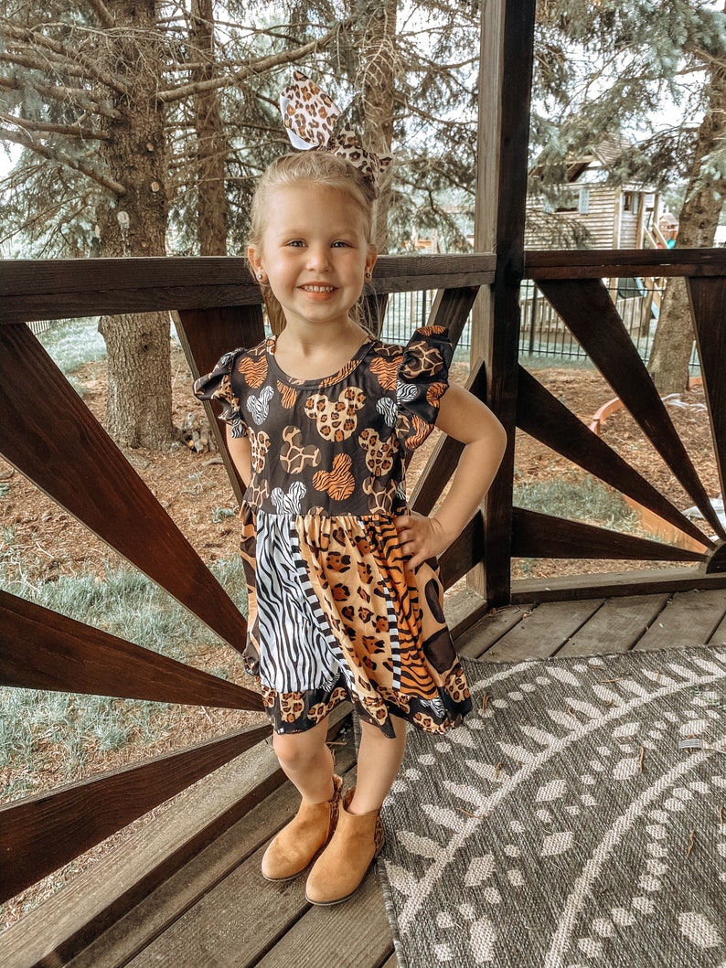 Animal Kingdom dress for Disney World vacation animal print | Etsy