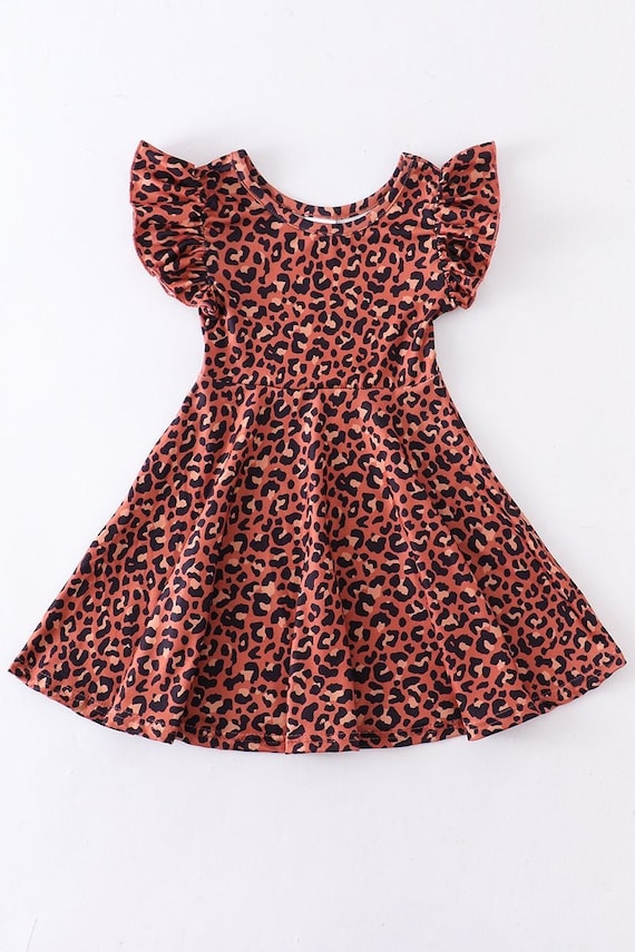 Leopard Cheetah Toddler Girls Twirl Dress for Spring and Summer Super Soft Comfortable Vacation Wear for Littles Etsy Canada