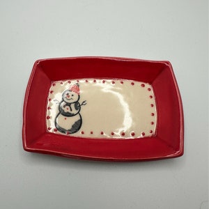 Mini Tray - Snowman