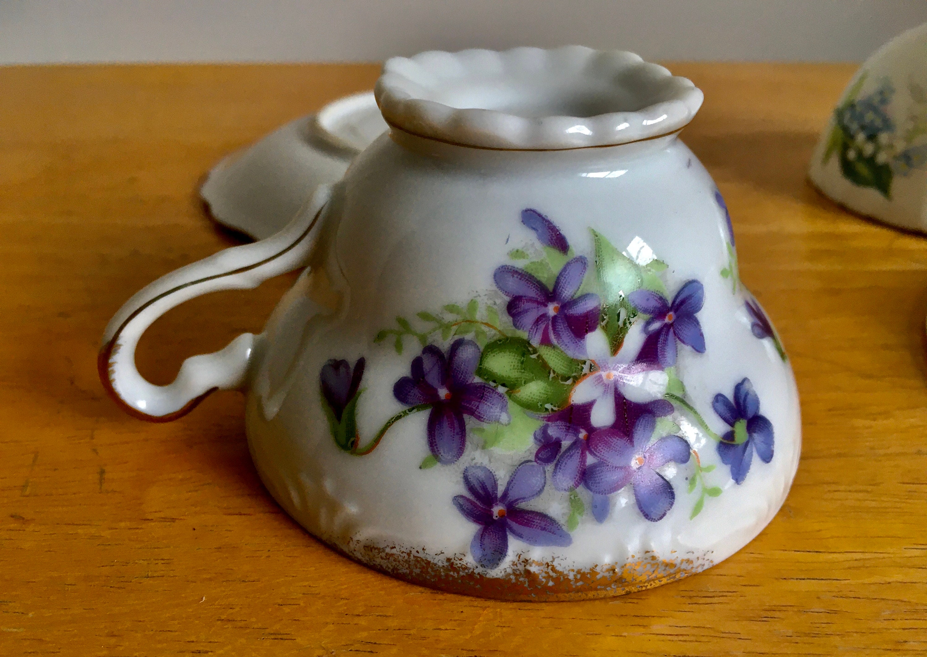 Harleigh Bone China English Tea Saucer & Cup Set Etsy