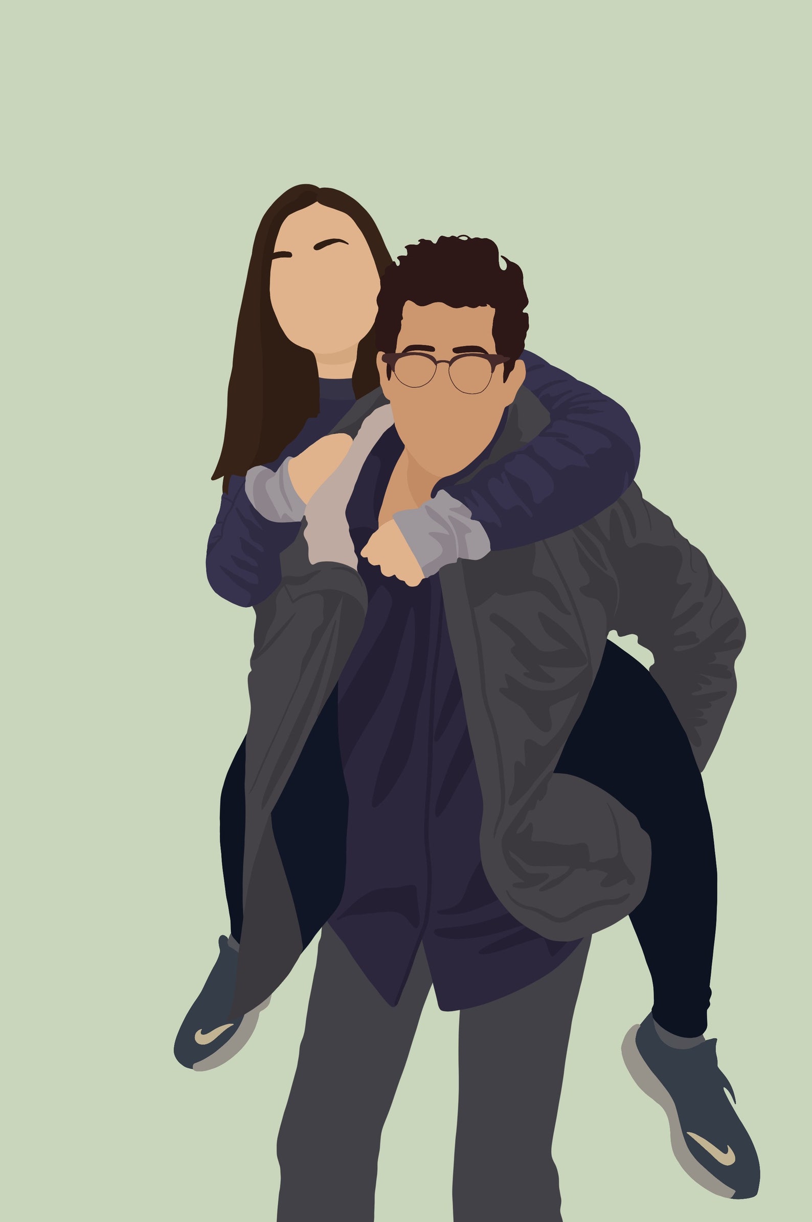 Custom Cartoon Portraits 2 People - Etsy