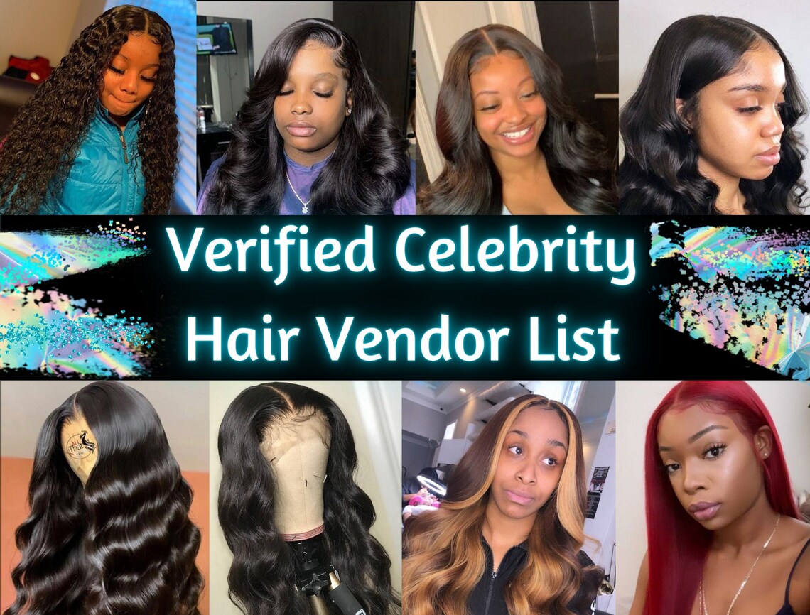 Verified Celebrity Hair Vendor List/ Hair Vendor List/ Vendor Etsy