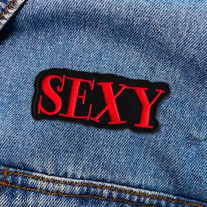 SEXY Patch |  Rebel Embroidered Iron-On  Patch Applique | FREE SHIPPING