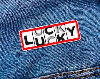 Lucky Patch | Lucky Slots Only Embroidered Iron-On Patch Applique | FREE SHIPPING