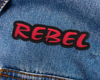 REBEL-patch | Rebel geborduurde opstrijkbare patch applique | GEEN VERZENDKOSTEN