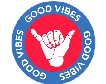 Good Vibes Sticker  | Trendy, Weird, Fun Stickers for Your Water Bottle or Laptop | FREE SHIPPING