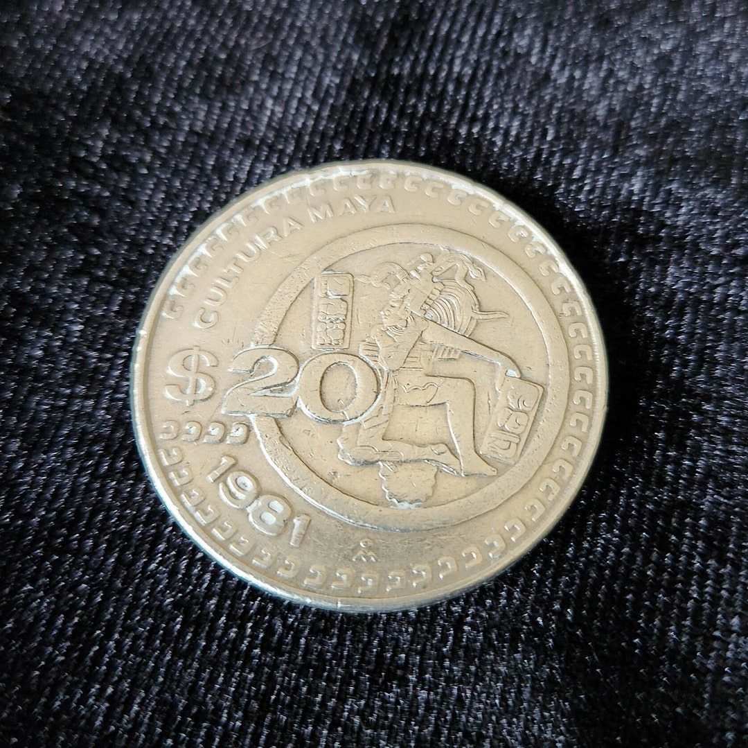 1981 Mexico 20 Pesos Cultura Maya - Maya Culture - Etsy