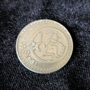 1981 Mexico 20 Pesos Cultura Maya - Maya Culture