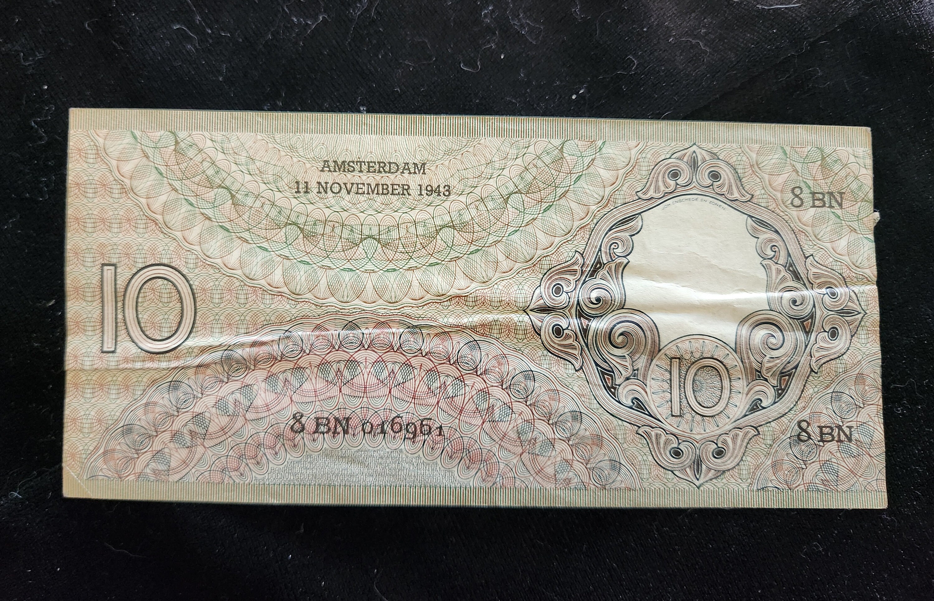 1943 Gulden Banknote Netherlands - Etsy