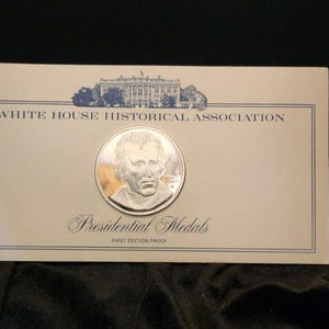 1972 Andrew Jackson White House Historical Presidential Coin Medal Silver