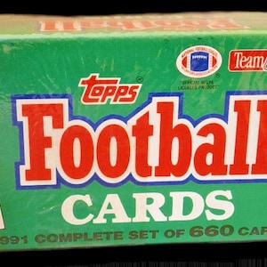 1991 Topps voetbal complete set, fabrieksverpakking, 660 kaarten