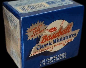 1987 Fleer Baseball Classic Miniatures Factory Sealed Set