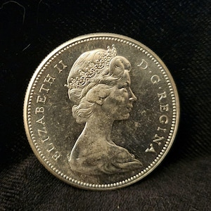 1867-1967 Dollar Elizabeth II 100th Anniversary of Canada