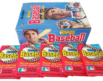 1988 Donruss Baseball Puzzle and Cards, 5 Wax Pack set