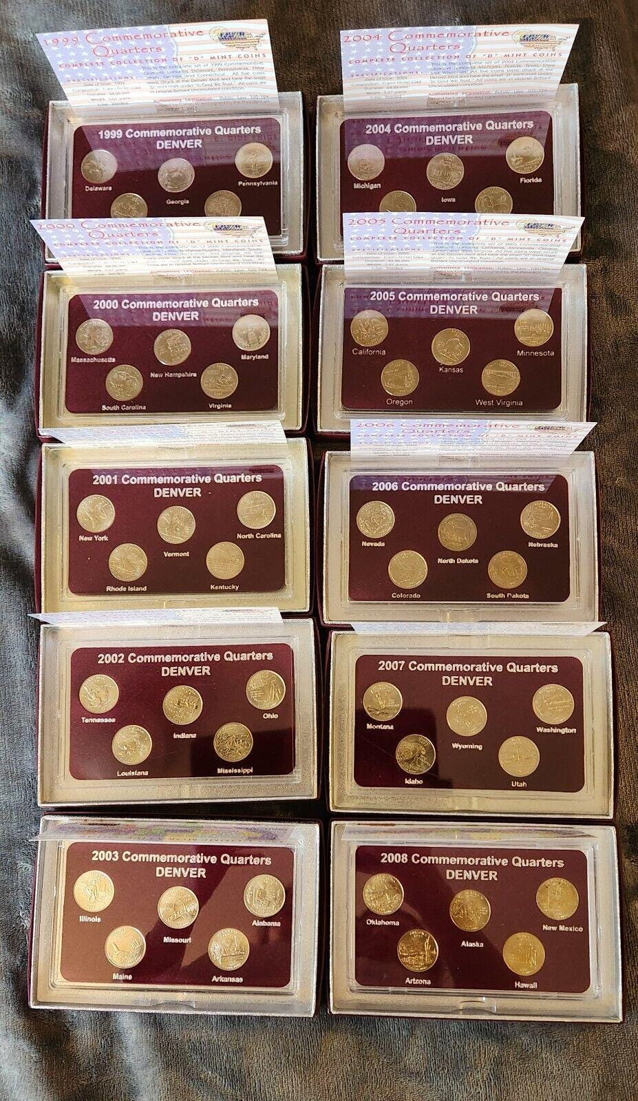 1999-2008 米国 50 州記念 25 セント硬貨 デンバー造幣局 - Etsy