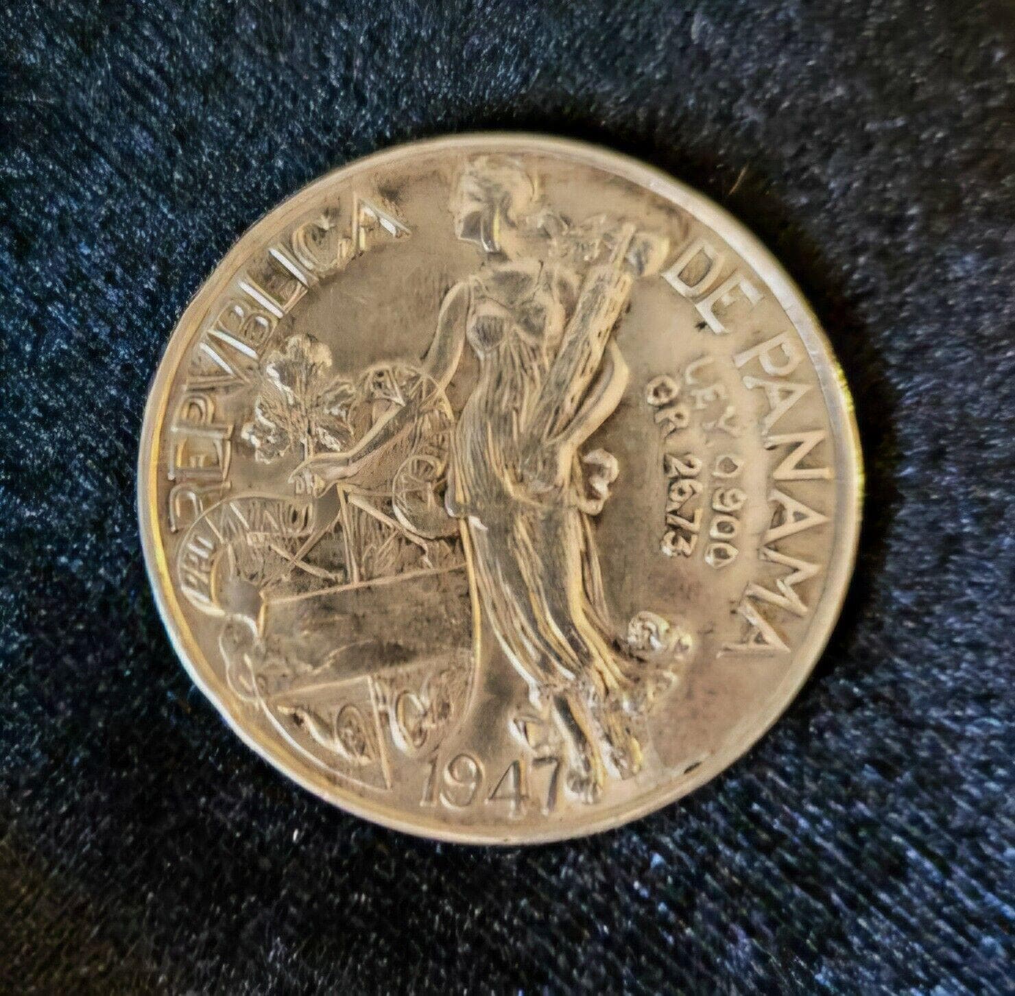 1947 Panama VN Balboa Coin 1 Dollar