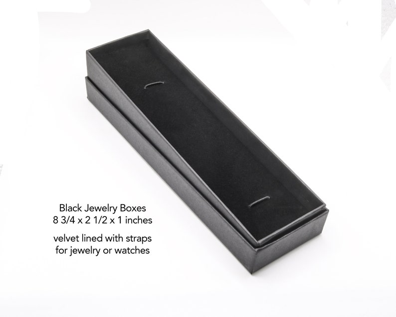 Matte Black Jewelry Display Packaging Gift Boxes With Velvet Insert Etsy