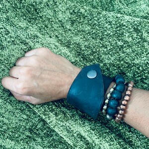 Handmade Genuine Leather Cuff. #LC15