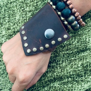 Genuine Handmade Leather Cuff. #LC5