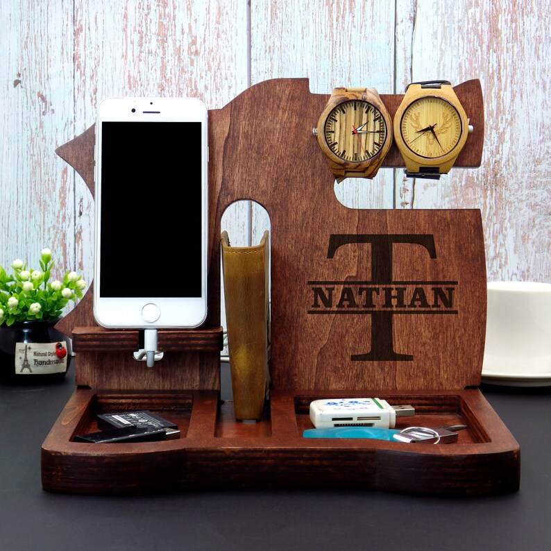 Night Stand ValetWood ValetPersonalized ValetNightstand Etsy