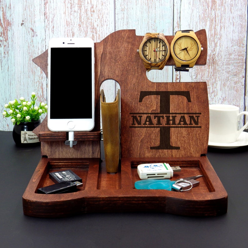 Night Stand ValetWood ValetPersonalized ValetNightstand Etsy