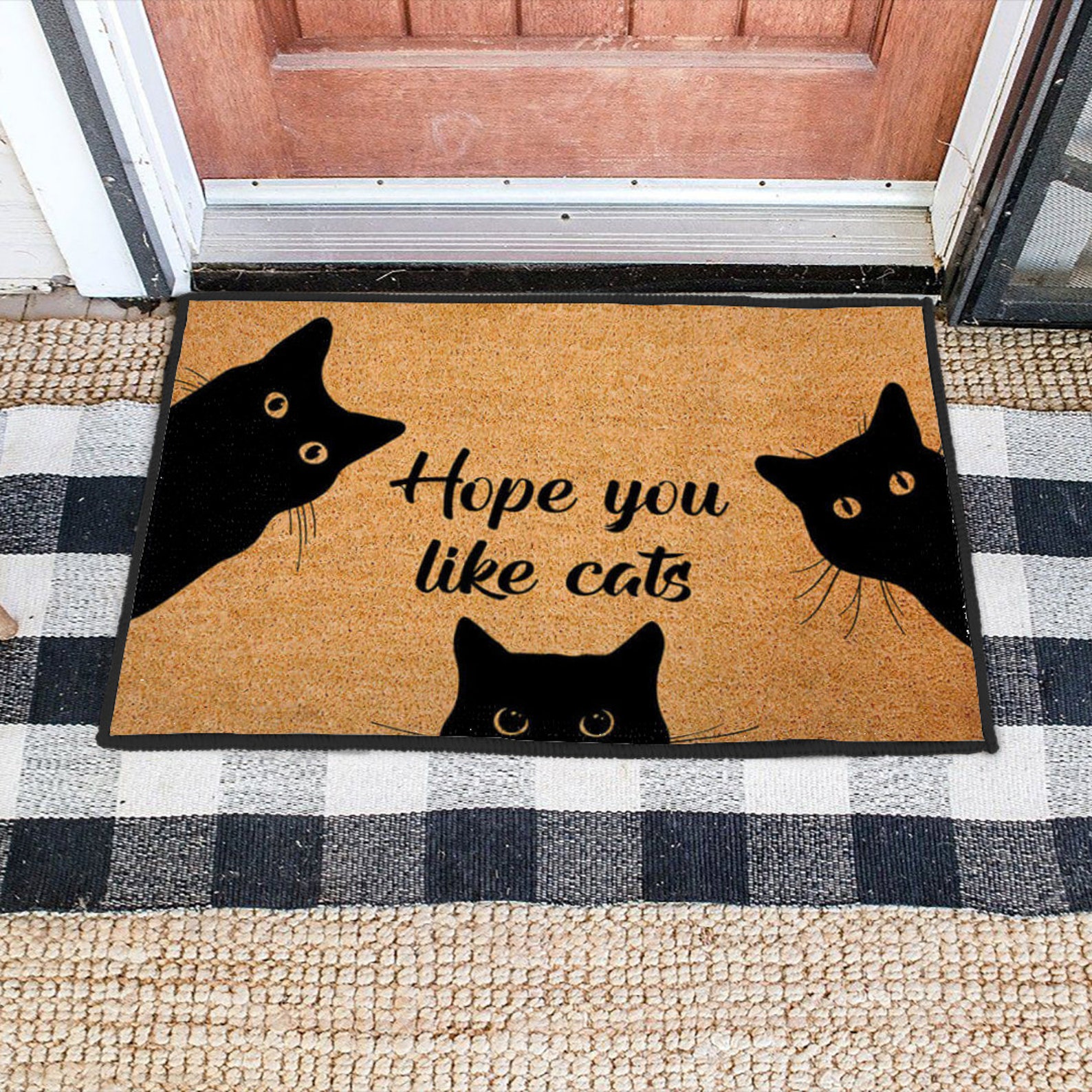 Hope You Like Cats Doormat Doormat Cat Lover Etsy