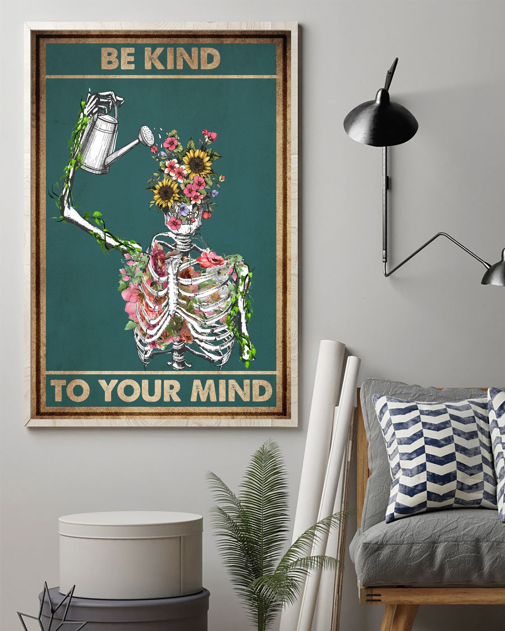 Be Kind To Your Mind Poster Unframed Paper Poster Mental Etsy