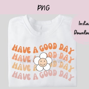 Bonne journée Rétro PNG, PNG à thème des années 80, PNG populaire, Sublimation à la mode