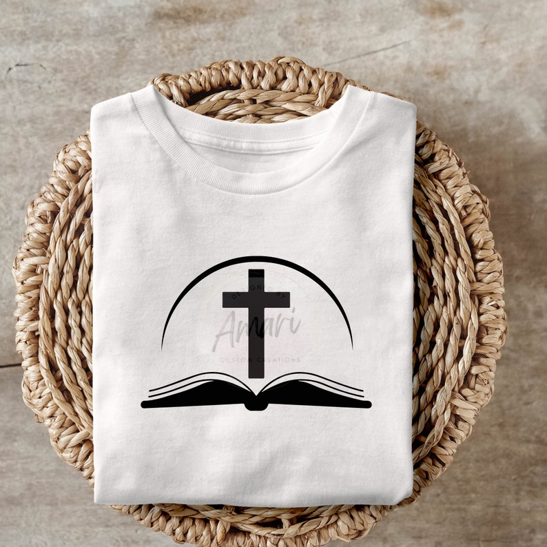 Church Logo Design, Bible Svg, Religious Clipart File Bundle image 2