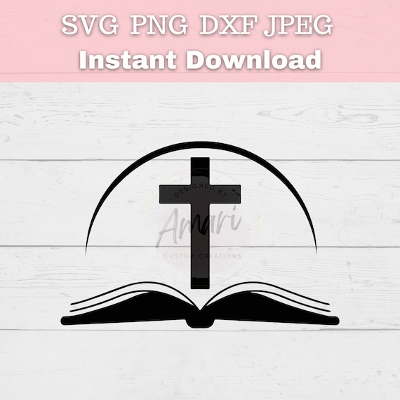 Church Logo Design, Bible Svg, Religious Clipart File Bundle