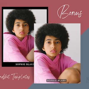 Actor Resume Template CANVA | Acting Resume with Headshot Template | 8x10 Resume Template CANVA | Theatre Resume | Actor CV Template
