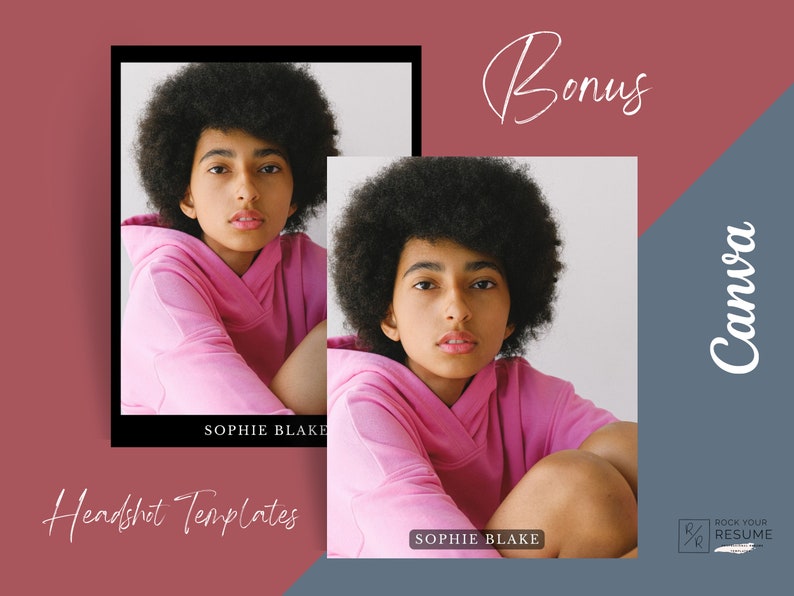 Actor Resume Template CANVA | Acting Resume with Headshot Template | 8x10 Resume Template CANVA | Theatre Resume | Actor CV Template