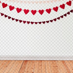 Heart Banner Wall Valentine&#39;s Day Vertical Digital Background