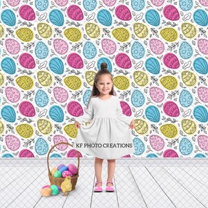2 PACK - Colorful Easter Studio Digital Background