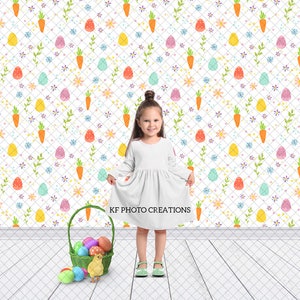 2 PACK - Pastel Easter Studio Digital Background