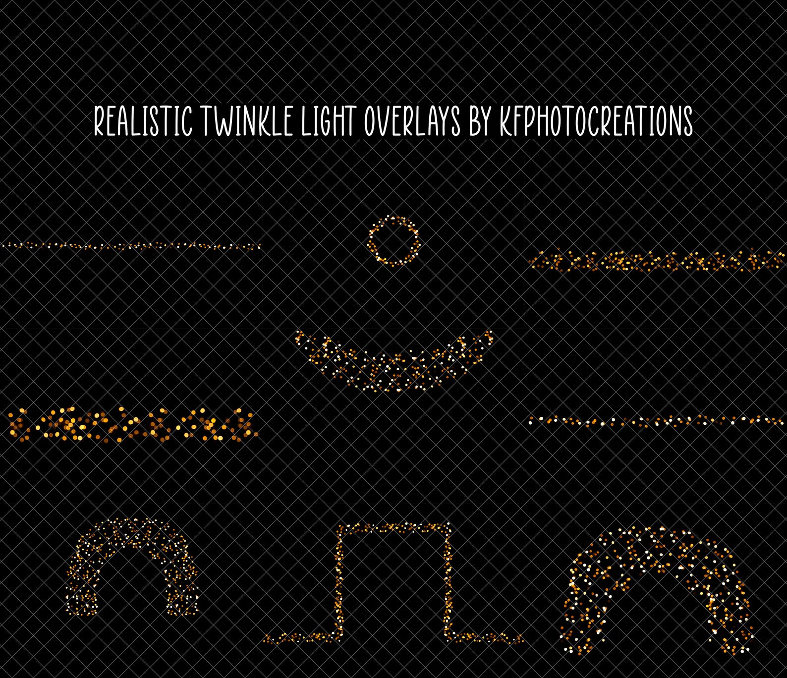 Realistic Twinkle Light Overlays for Photographers Cake Smash Etsy