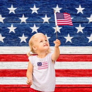 Rustic Flag Digital Background (PACK OF 2- One Focused, one out of focus)