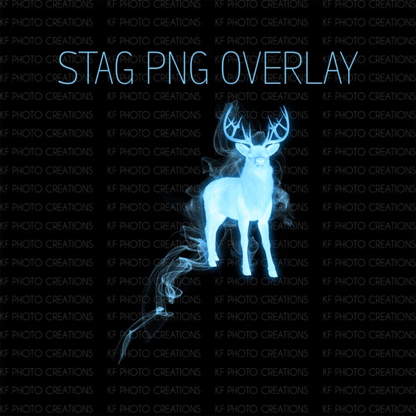 Stag Animal Wand Magic PNG Overlay (TRANSPARENT BACKGROUND)