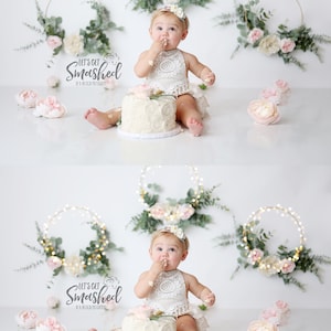 Realistic Twinkle Light Overlays for Photographers, Cake Smash Twinkle Light Overlays, Newborn Twinkle Light Overlays image 4