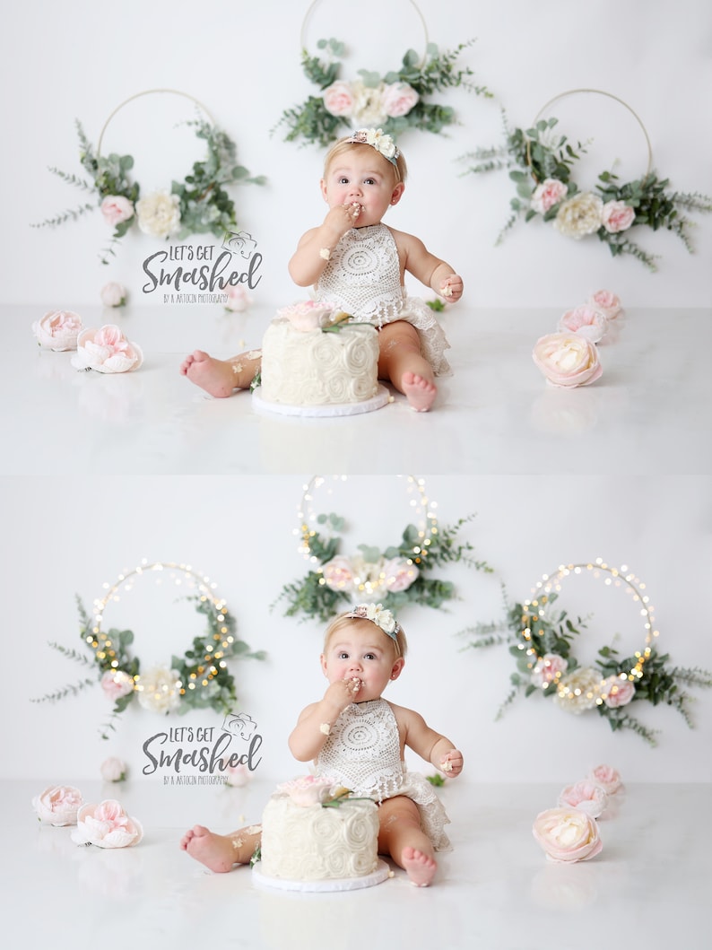 Realistic Twinkle Light Overlays for Photographers, Cake Smash Twinkle Light Overlays, Newborn Twinkle Light Overlays image 4