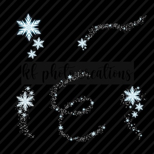 5 Elsa Magic PNG Overlays for Photoshop