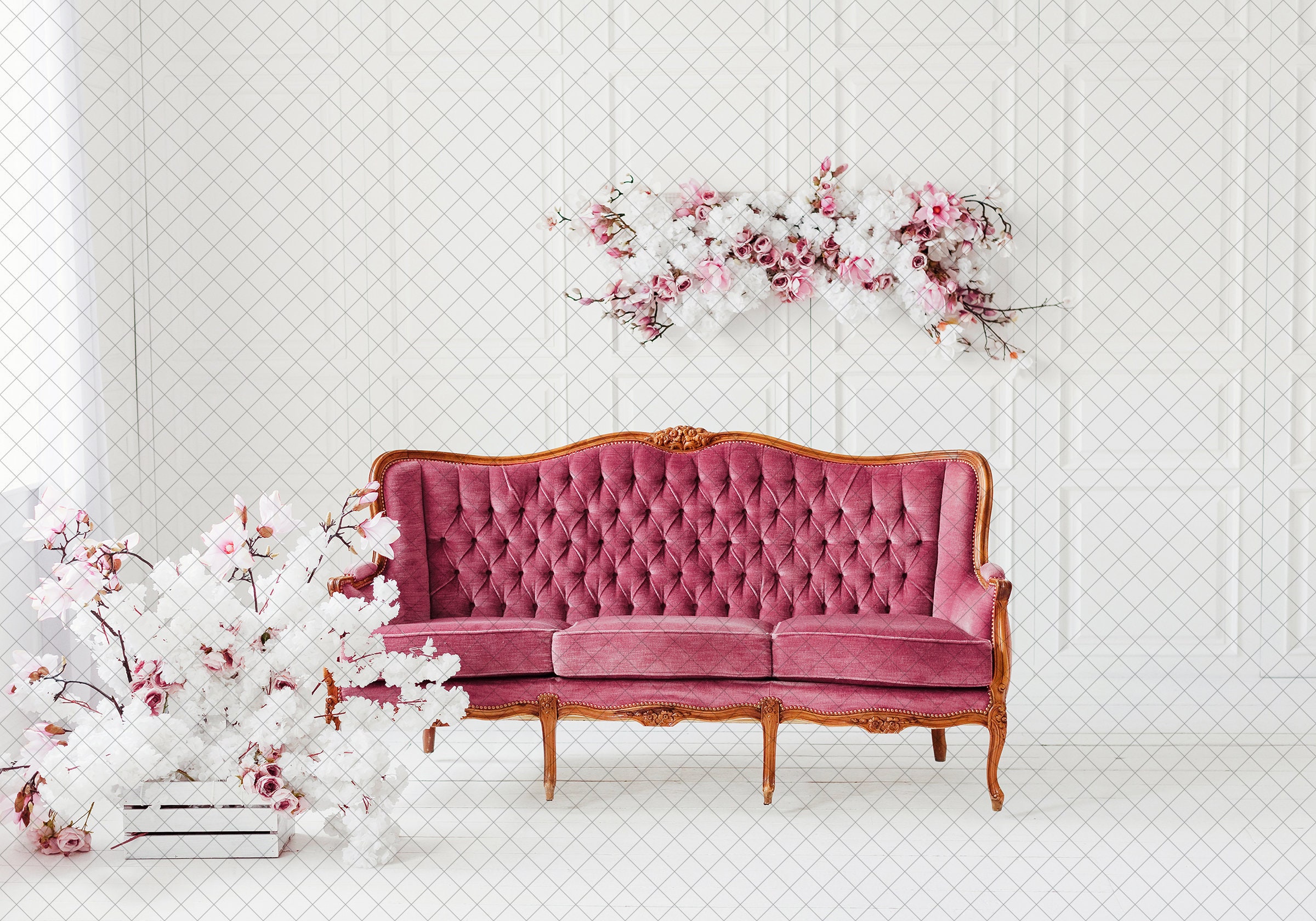 Spring Studio Pink Sofa Digital Background - Etsy Australia