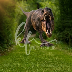 Cenário digital do dinossauro T-Rex, fundo digital do dinossauro T-Rex