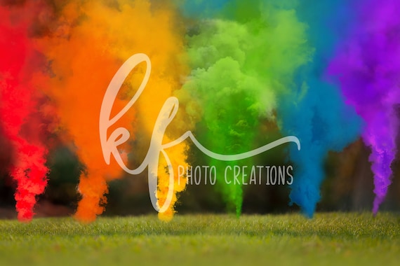 Maternity Rainbow Baby Smoke Bomb Digital Backdrop Maternity Etsy